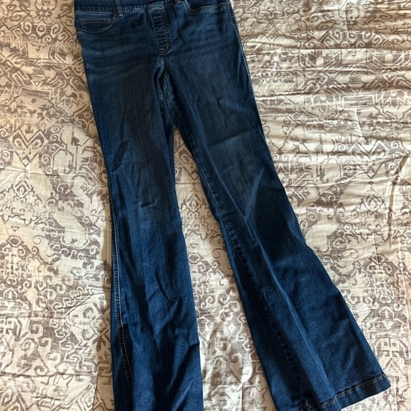 Women's Dark Blue Flared Jeans - Picture 5 of 7